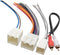 RED WOLF Radio Wiring Harness w/RCA Plug Fit for Ford 2000-2005 Explorer,