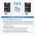 Wuzhi Audio 2PCS ZK-1001B TPA316D2 DC7-24V 100W, Mono Bluetooth Amplifier Board with Chip, Wide Voltage Input Peak