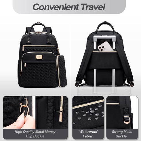 Tealari Backpack Women,15.6 Inch Backpack Backpack,College Laptop for Laptop for Work,Water Resistant Travel Bookbag