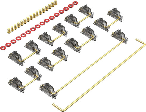 Stabilizer V3, Screw in Stabilizers with 2u 6.25u 7u Wires, PCB Mount Keyboard Stabilizers for Mechanical Keyboards