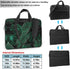 JIPOFD Banana Leaf Green Print Structured Laptop Bag Oxford Cloth Briefcase Padded Shoulder Case with Front Pockets