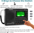 ZHIWHIS Portable Bluetooth Radio, FM AM Shortwave Radio with Sleep Timer, Rechargeable Digital Recorder, MP3 Player