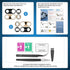 2 Pack Back Rear Camera Lens Glass Replacement for Google Pixel 7 Pro 5G 2022 with Pre-Installed Adhesive, Repair Tool