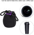 PATIKIL Camera Lens Bag, 2.8" ID x 3.9" H, Drawstring Pouch, Thick Neoprene, Black, Purple, for DSLR Lens