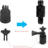 Universal 360 Degree Rotating Tripod Mount Adapter for GoPro Hero Series, DJI, SJcam, AKASO Action Cameras