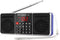 PRUNUS J-288 Portable AM FM Radio with Bluetooth Speaker, Sleep Timer, Power-Saving Display, Ultra-Long Antenna, AUX
