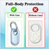 2 Pack Waterproof Holder for Samsung Galaxy SmartTag2, TPU GPS Tracker Protective Case with Keychain, Anti-Scratch