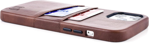 Dockem Wallet Case for iPhone 12 Pro Max, Built-in Metal Plate for Magnetic Mounting & 2 Credit Card Holders