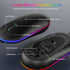 Wireless Keyboard and Mouse Combo with Backlit, 2.4G Full Size Ergonomic Keyboard with Light Up Letters, Rechargeable