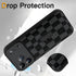 SOKAD 17 Magnetic Checkered Case for iPhone Pro Max with Finger Strap Kickstand, Compatible with Magsafe, Cute