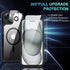iPhone 15 Plus Magnetic Case (Black) with Screen Protector & Camera Lens Protector, Compatible with MagSafe,