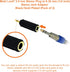 Mobi Lock 3.5mm Plug to 6.35mm Socket Adapter (Pack of 2), Connects 3.5mm Devices to 6.35mm Amplifiers & Speakers