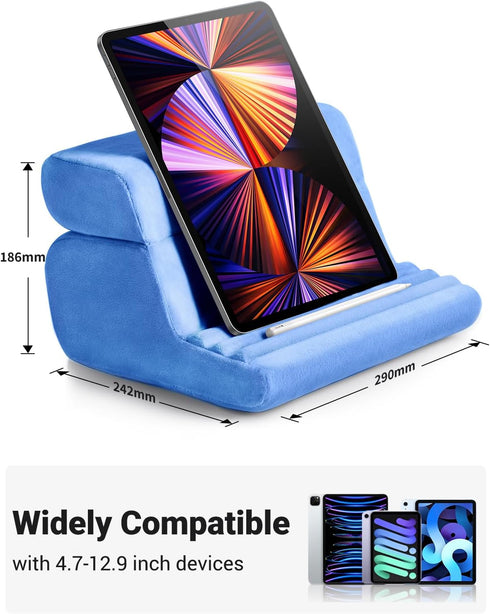 UGREEN 3 13 12 11 10.5 5 4 3 2 16 15 14 Tablet Pillow Stand for Lap Soft Holder Bed with Viewing Angles Adjustable Home