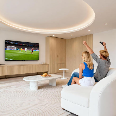 HOME VISION 26-65 Inch 400X400mm 99Lbs 16 Inch HV8401 TV Wall Mount Fixed for Most Flat/Curved TVs with Max VESA up
