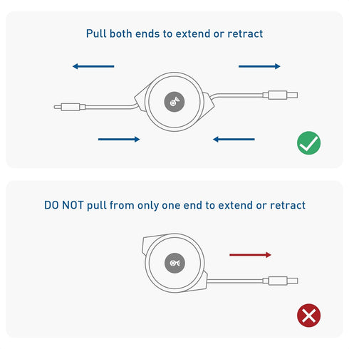 Cable Matters 3.3 ft Short Retractable USB C Cable (USB C to USB A, USB C to USB Cable)