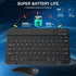 GOGARA Set Set Rechargeable Bluetooth Keyboard and Mouse Combo, Universal Ultra-Slim Wireless Keyboard Mouse