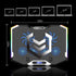 ICE COOREL Gaming Laptop Cooling Pad 15-17.3 Inch, Stand with 6 RGB Fans, Adjustable Height, LCD Screen, 2 USB Ports,