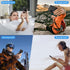 Lanhiem Waterproof Case for Samsung Galaxy S22 - IP68 Dustproof with Built-in Screen Protector, Heavy Duty Black/Clear