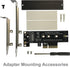 M.2 NVME to PCIe 3.0/4.0 x4 Adapter - NVME/AHCI SSD to PCIe Expansion Card with Heatsink