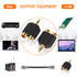 ANDTOBO 3.5 mm TRS to Dual RCA F (2-Pack), 3.5mm Stereo Male to Dual RCA Female Audio Breakout Adapter