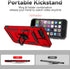 SunStory iPhone 8/7/6 Plus Case with HD Screen Protector, Slide Camera Cover & Kickstand, Military-Grade, Red