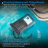 Pelican Marine - IP68 Waterproof Phone Pouch / Case (XL Size) - Floating Waterproof Phone Case For iPhone 15 Pro Max/ 14 Pro Max/ 13 Pro Max/ 12/ S24 Ultra/ Pixel 8- Detachable Lanyard - Black