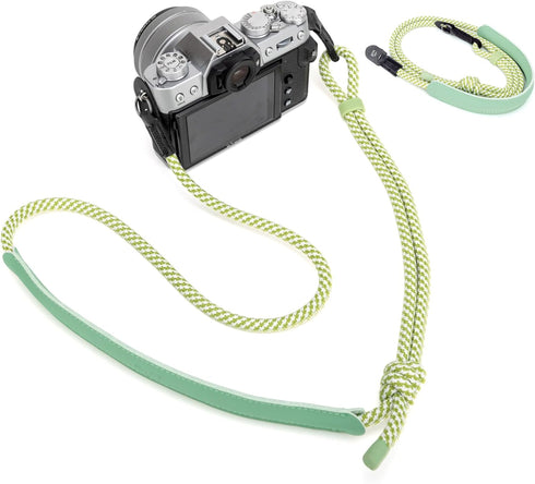 128cm Adjustable Vintage Braided Rope Vintage Camera Neck Shoulder Strap for Nikon