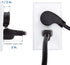 Cable Matters 2-Pack 16 AWG Low Profile Right Angle Power Cord, 6 Feet