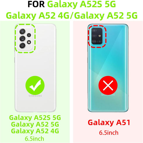 for A52 Samsung Phone Case, Samsung A52 Case for Women, Glitter Crystal Soft TPU Cover - Rose Gold