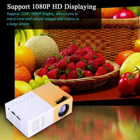 Smart Projector, Portable 6000 Lumens LED Mini Projector, 1080P Home Theater Video Projector for Outdoor Recreation