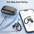 Bluetooth Wireless Headphones with 60hrs Playback, IPX6 Waterproof, Stereo Bass, Earhooks, LED Display