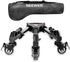NEEWER Heavy Duty Photography Tripod Dolly with 33lbs Capacity, 2-Inch Rubber Wheels, Adjustable Leg Mount & Carry Bag