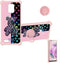 jioeuinly Colorful Reflect Light Case for Nuu A23 N6001L, Compatible with Tempered Glass Screen Protector, Ring Support