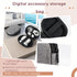 Chinshwehaw Electronic Accessories Organizer Bag: EVA Hard Shell Shockproof, Hard Shell Tech Organizer Case - Water