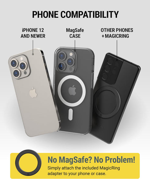 Scosche MagicMount SMSDV MagSafe Dashboard/Vent Car Mount, Magnetic Cell Phone Holder for iPhone 16/15/14/13/12