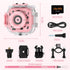 Ourlife Waterproof Kids Camera, 1080P HD Digital Action Camera with 8GB SD Card, Birthday Gift for Girls 3-14