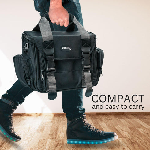 Ultimaxx Large Fully Padded Gadget Bag with Dual Buckles for SLR Cameras & Camcorders, Compatible with Sony, Nikon,
