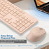 Wireless Keyboard and Mouse Combo - Quiet 2.4G Full-Size Keyboard & Ergonomic Mouse for Windows, Mac Desktop/Laptop,