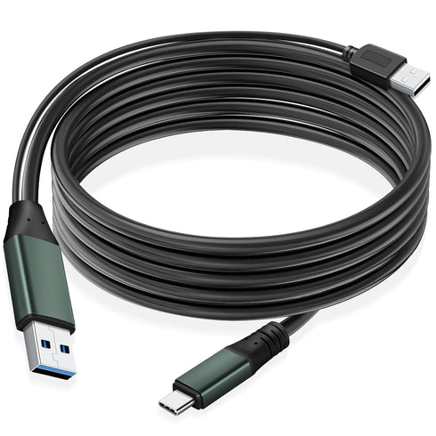 Kumiho USB C to USB A Cable, USB 3.1 Gen1 5Gbps Data Cable for VR, Camera, Laptop, 30 Ft