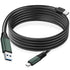 Kumiho USB C to USB A Cable, USB 3.1 Gen1 5Gbps Data Cable for VR, Camera, Laptop, 30 Ft