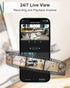WUUK 4MP 24/7 2-Way Indoor Security Camera, WiFi Camera Indoor Baby Monitor, Pet Camera w/Motion & Human Detection