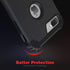 IDweel for iPhone 8 Plus Case, 3 in 1 Shockproof Slim Hybrid Heavy Duty Hard PC Cover with Tempered Glass Protector,