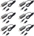hiBCTR 6 Packs USB Boost Converter Cable, DC 5V to 9V/12V, 5.5x2.1mm/3.5x1.35mm, USB
