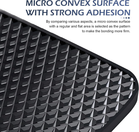 lekiliky 2PCS Car Dashboard Anti-Slip Mat, PU Scratch-Resistant & Weather Resistance Vehicle Console Storage Pad