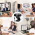 YOUPECK 1080P HD Webcam with Microphone, Noise Cancellation, Privacy Cover, Wide-Angle Lens, Auto Light Correction