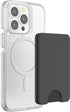 PopSockets Minimalist Slim Phone Wallet with MagSafe Adapter Ring, Phone Card Holder, Wireless Charging Compatible,