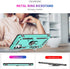LeYi Samsung Galaxy A32 5G Case, Mint Military-Grade Kickstand Phone Case with 2 Pack Tempered Glass Protector
