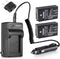 Kastar Battery 2-Pack + Charger for Nikon EN-EL20, EN-EL20a, MH-27, MH-29, Coolpix P950, P1000, A, 1 AW1, 1 J1, 1 J2, 1