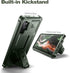 Dexnor Heavy Duty Case for Samsung Galaxy Note 10+ Plus, Army Green, with Built-in Screen Protector & Kickstand.