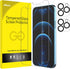JETech 2-Pack Tempered Glass Screen Protector for iPhone 12 Pro 6.1" with Camera Lens Protector.